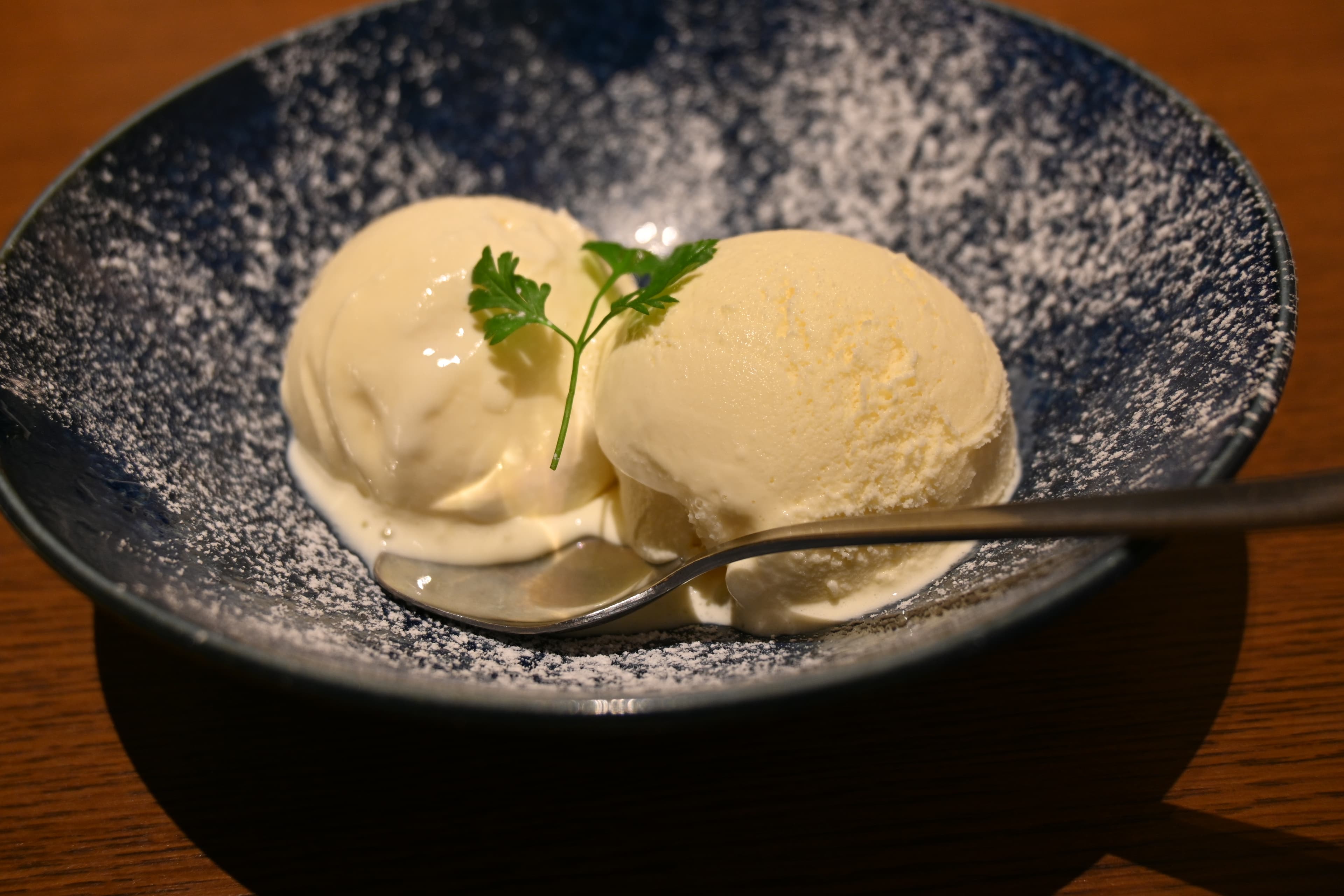 Vanilla ice cream I had at Toranomon Hills.