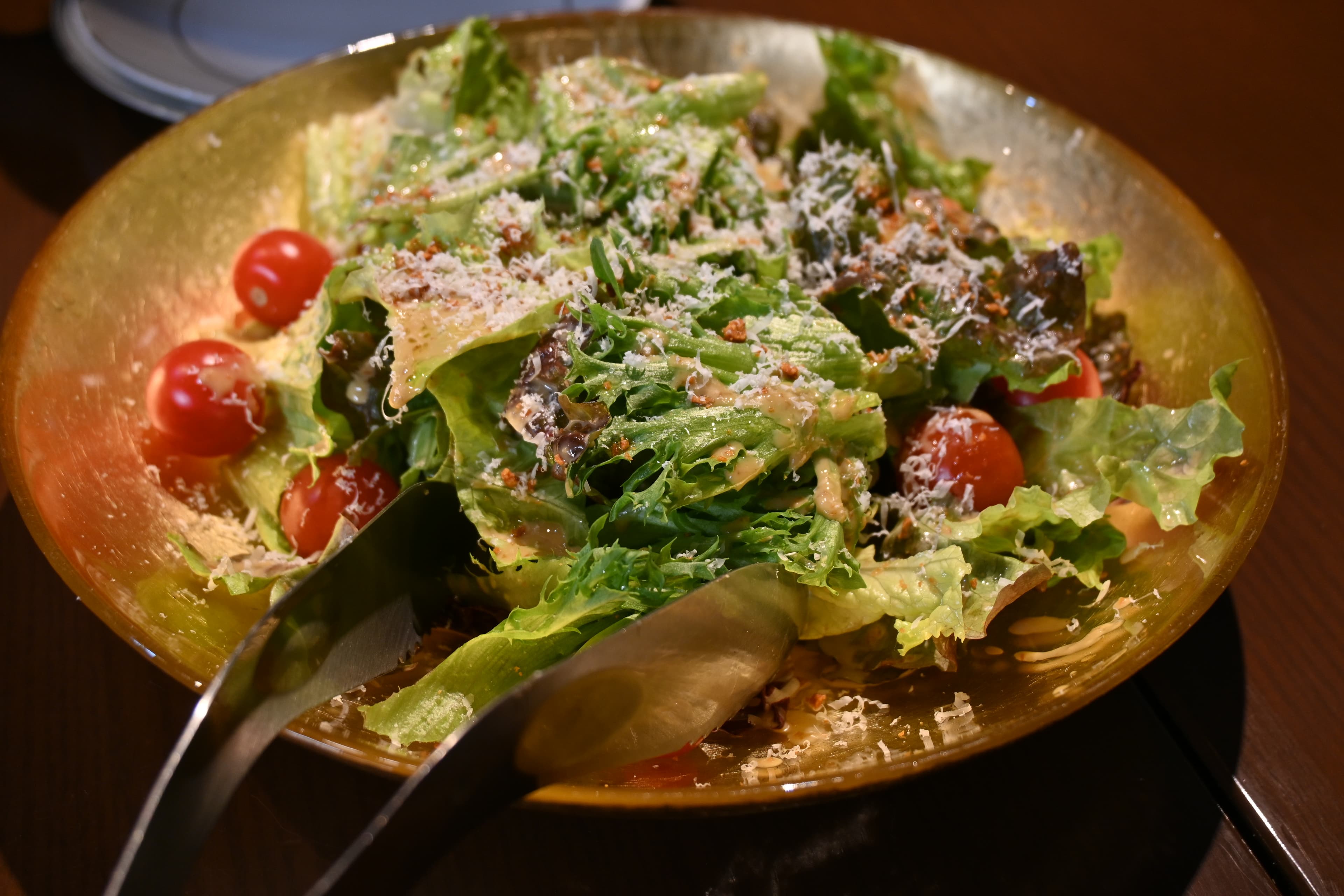 A salad I had at a restaurant in Kumegawa.